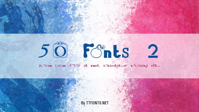 50 Fonts 2 example